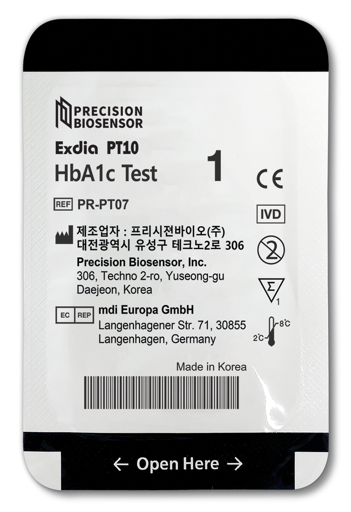 POCT EXDIA PT10 HbaA1c Test