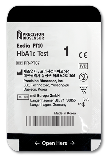 POCT EXDIA PT10 HbaA1c Test